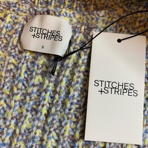 NWT Stitches + Stripes Cardigan Ribbed Sweater Women Small - Picture 7 of 7
